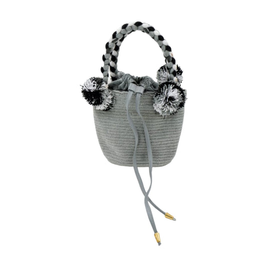 Mini bolso wayúu gris