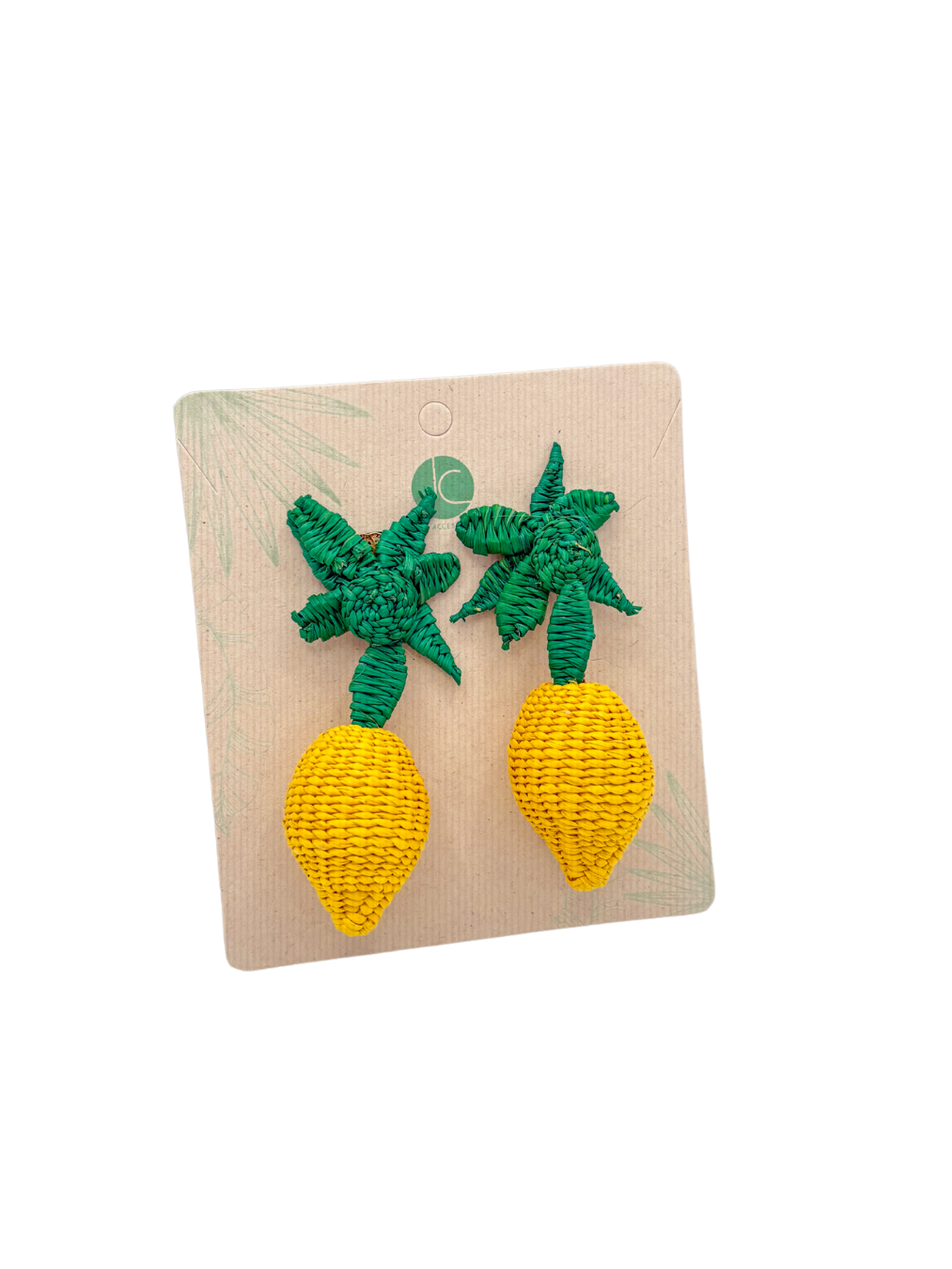 Pendientes de limón dorado
